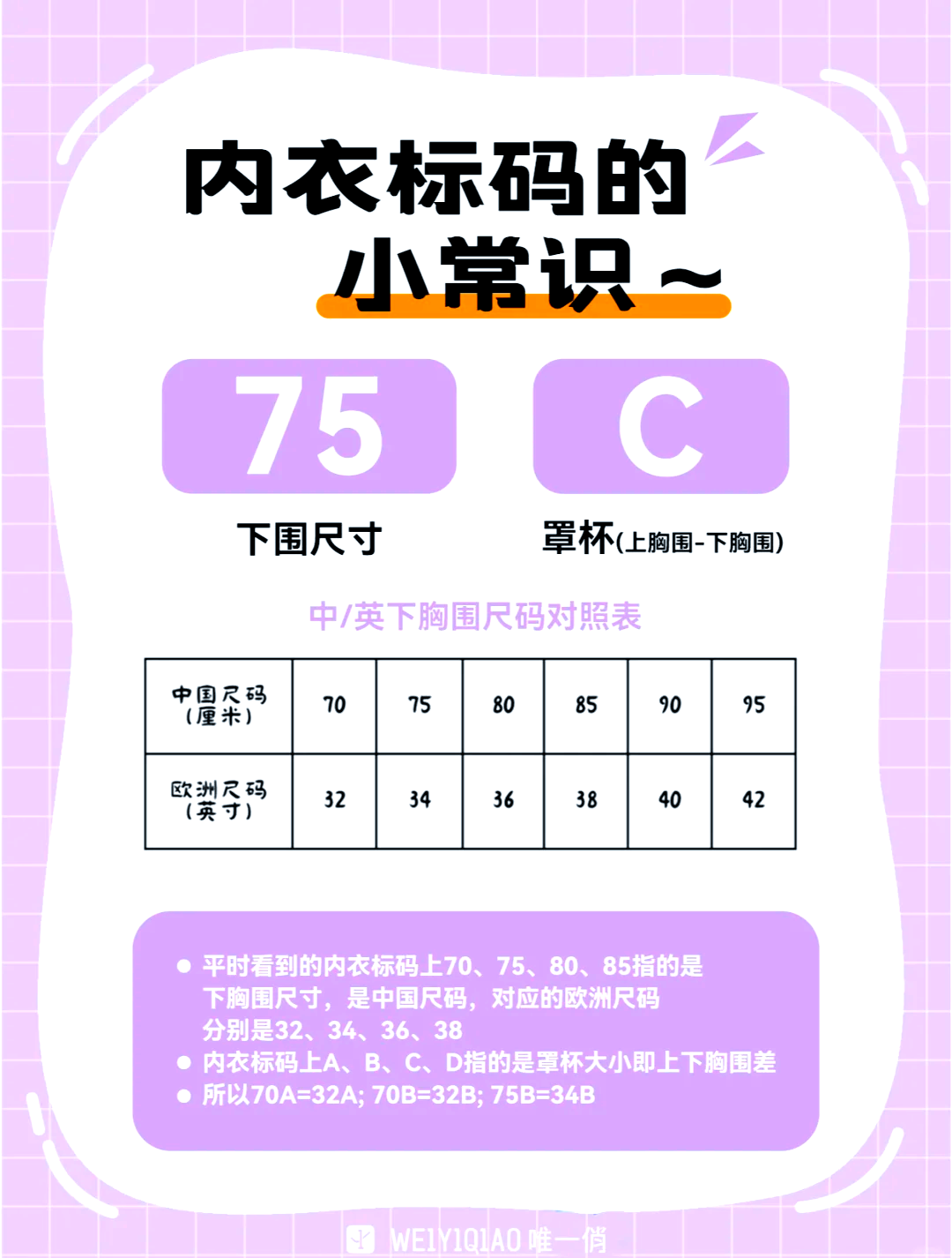 文胸尺码对照表,文胸尺码对照表3680什么意思