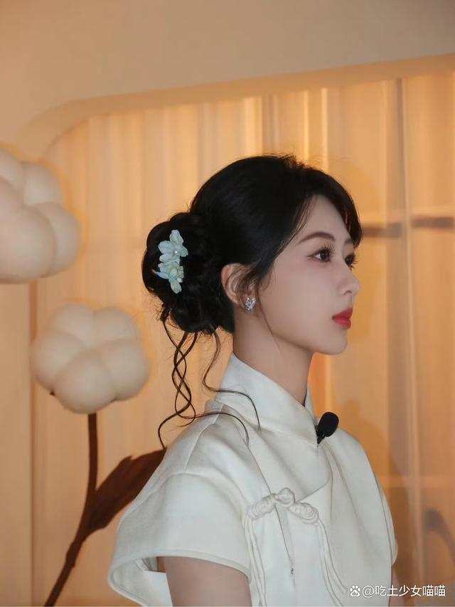 旗袍配什么发型,中式旗袍配什么发型