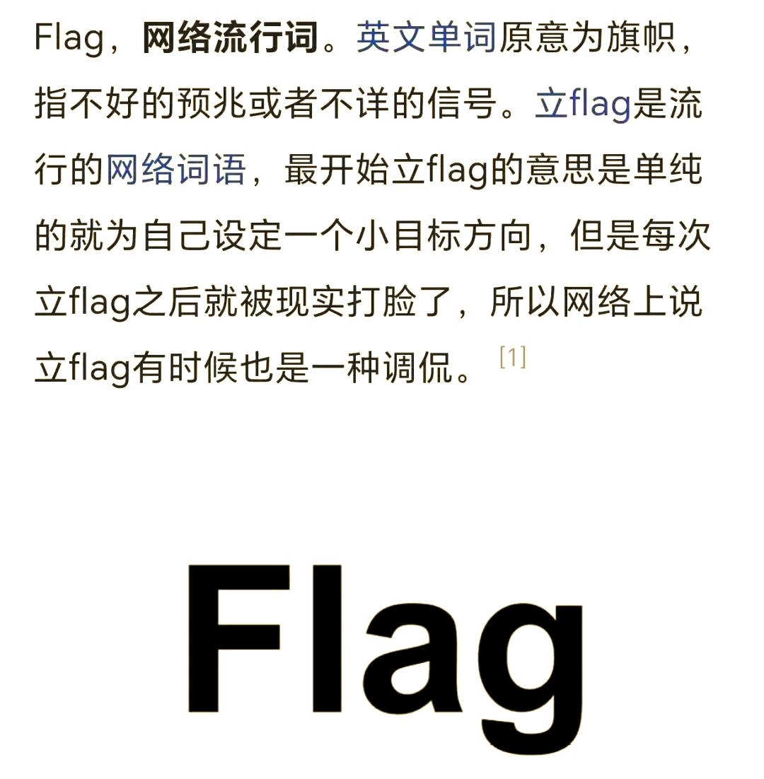 立flag是什么意思,立flag是什么意思中文翻译