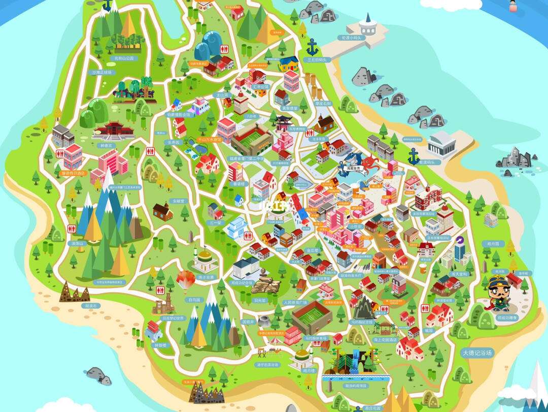鼓浪屿景点地图,鼓浪屿旅游景点地图