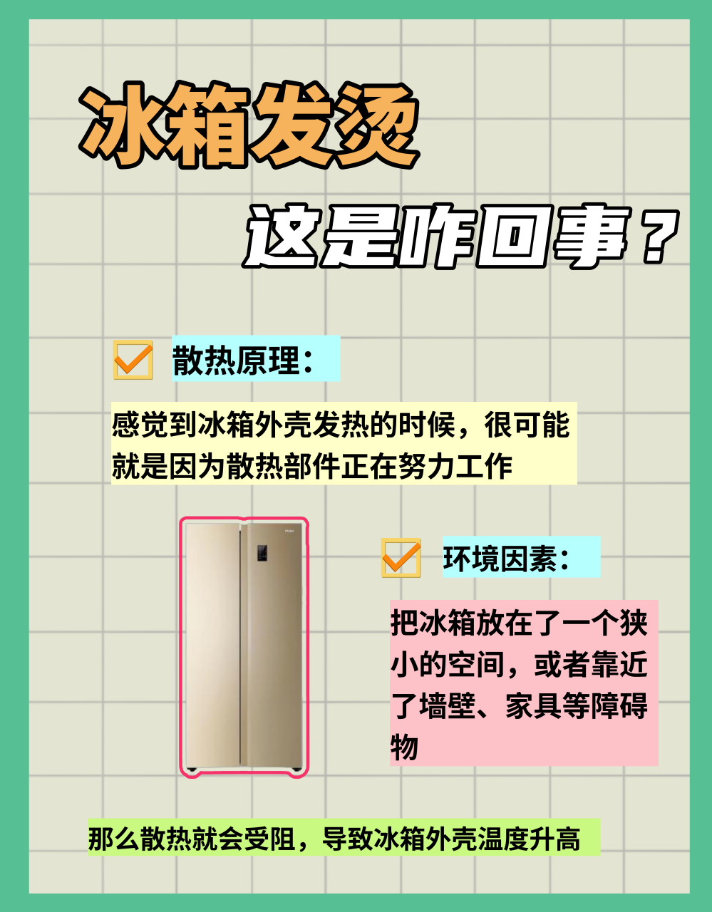 冰箱热的烫手怎么回事,冰箱很热热的厉害怎么回事