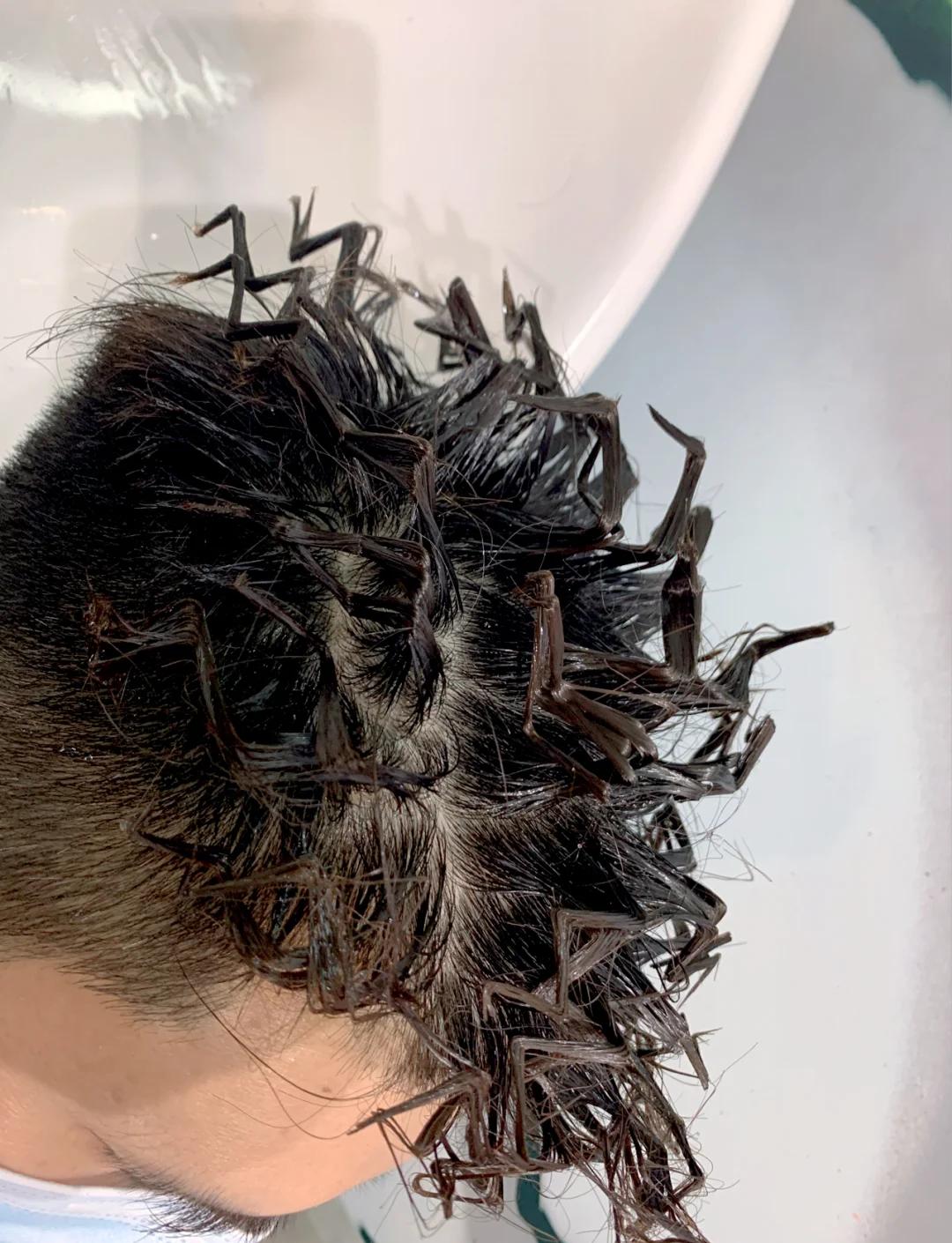 蚂蚱烫发型,蚂蚱烫发型教程