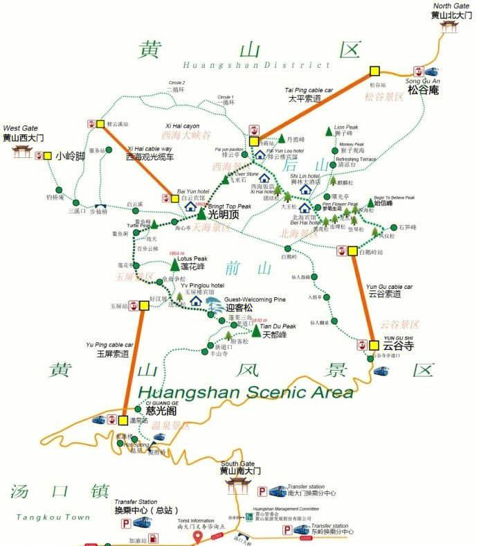 黄山攻略,黄山攻略一日游路线