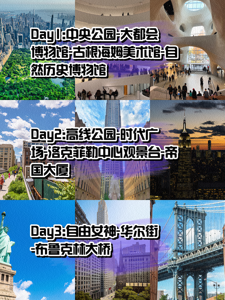 美国纽约旅游攻略,美国纽约旅游攻略线路10日内