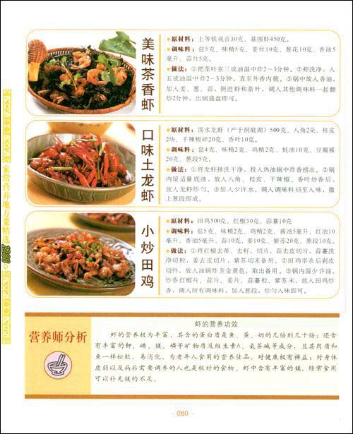 美食天下食材菜谱,厨房食材采购清单明细表