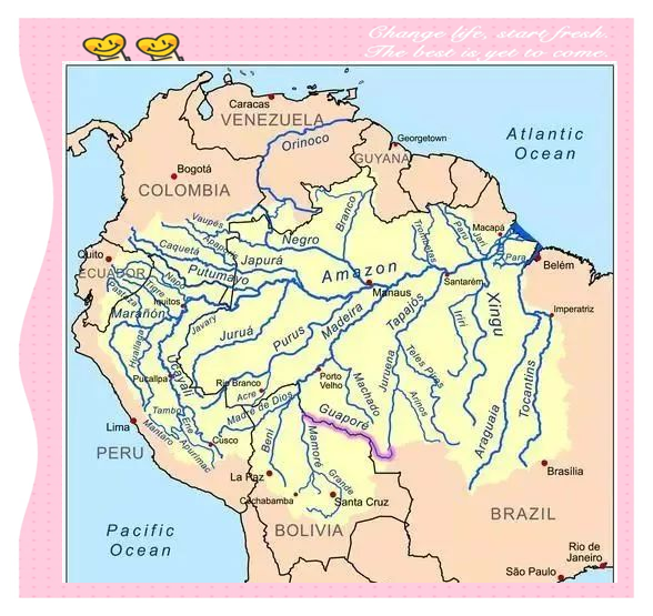 亚马孙河在哪里,亚马孙河地图