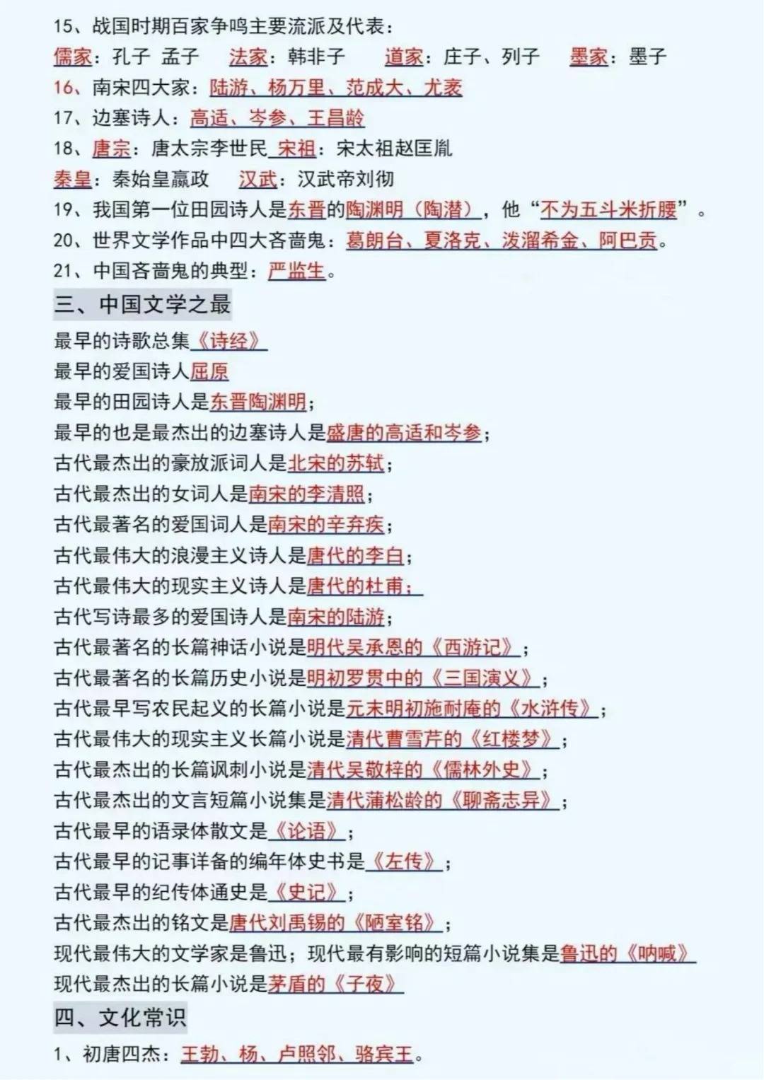 初中文学常识有必要买吗,初中知识清单有必要买吗