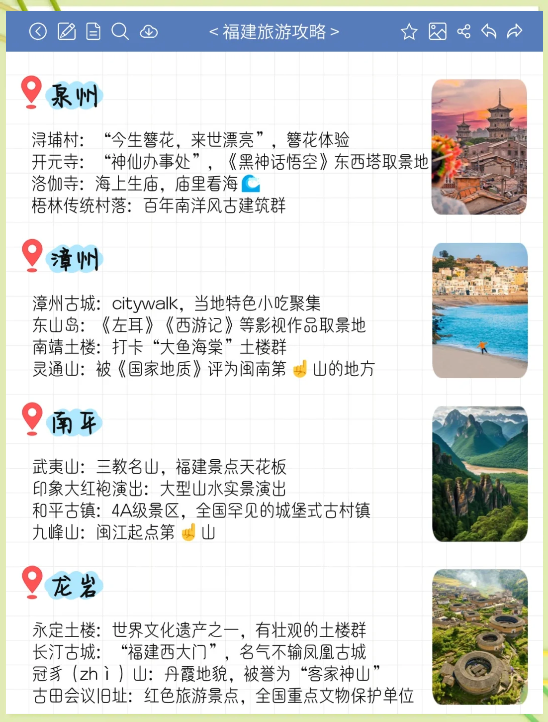 福建旅游景点攻略,福建旅游必去十大景点路线攻略