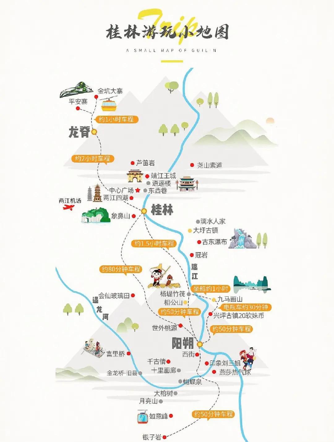 桂林阳朔自助游攻略,桂林到阳朔自驾游最佳路线