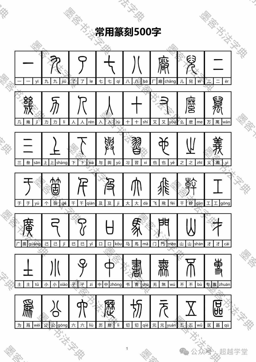 3500个常用汉字大全,小学生3500个常用汉字