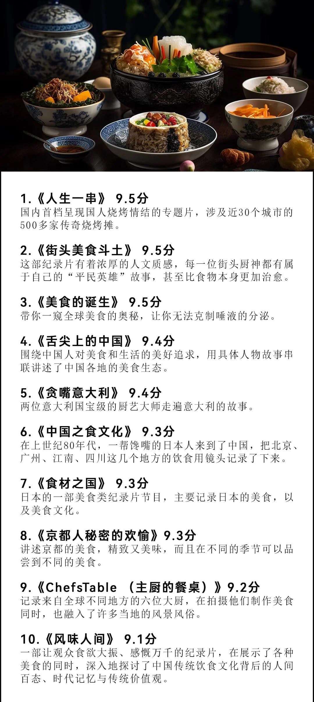 美食纪录片的意义,美食类纪录片的意义
