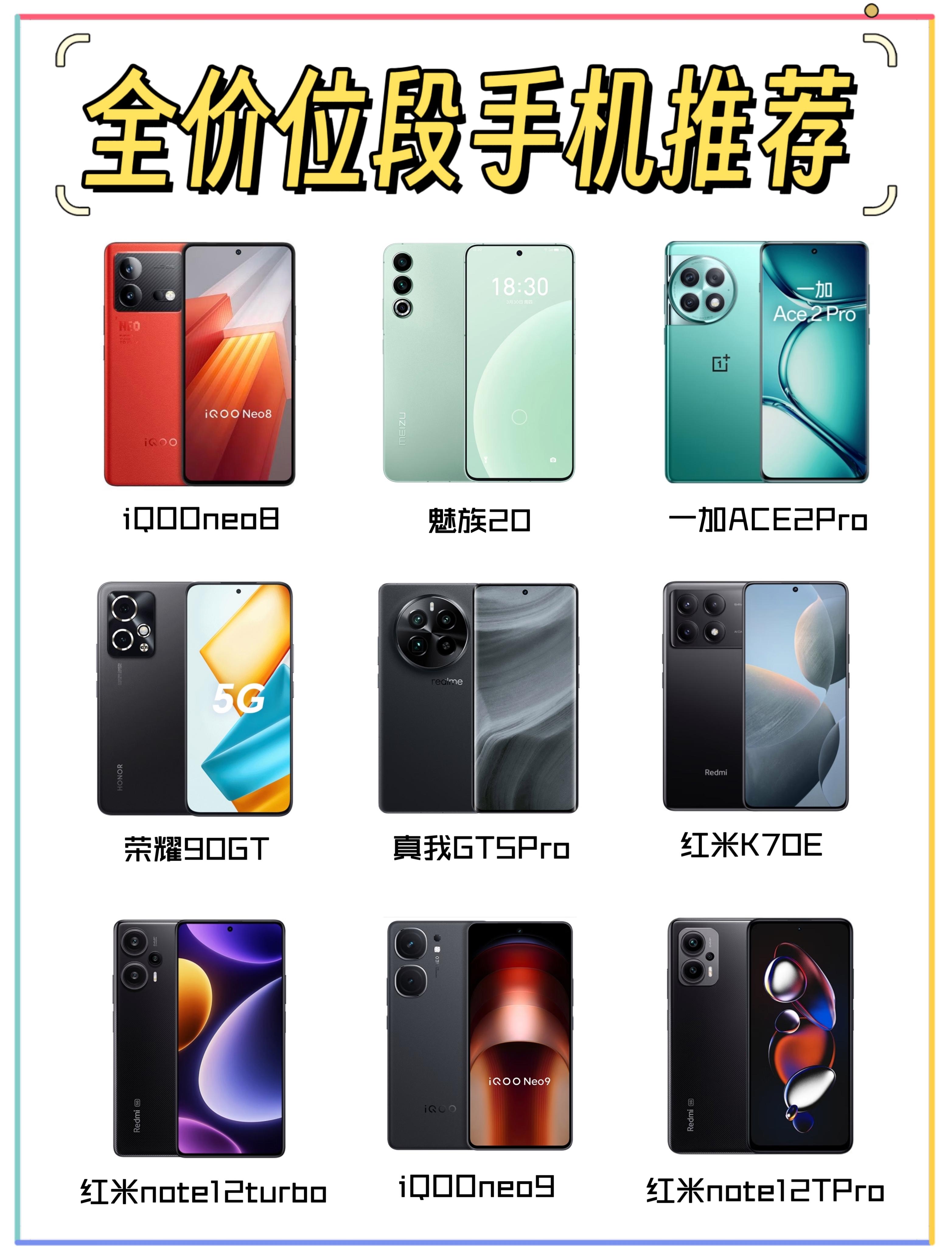 性比价最高的手机,2025口碑最好的十款手机