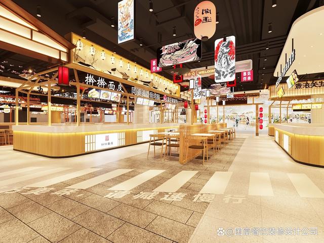 美食街效果图,集装箱美食街效果图