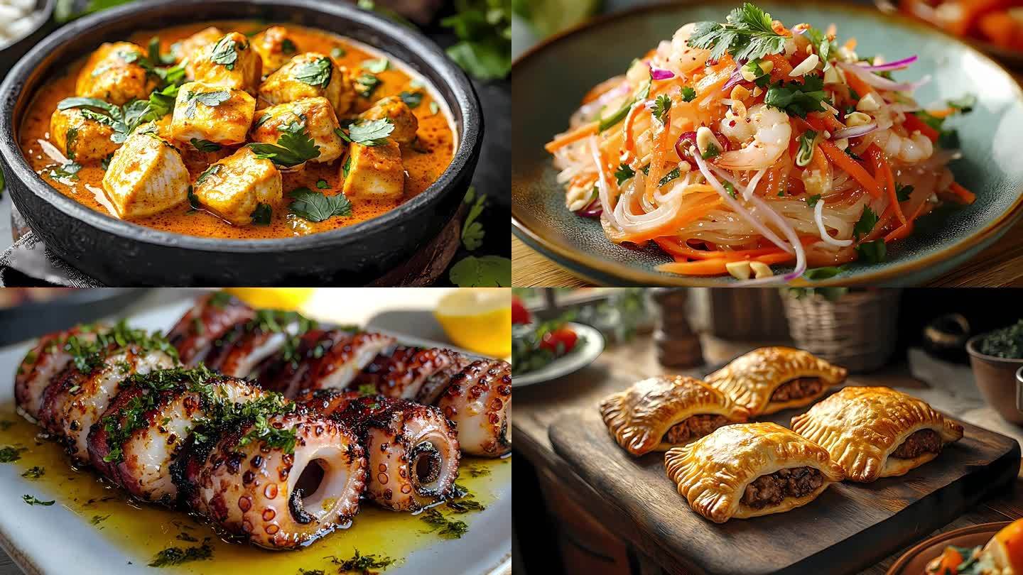 美食视频开头素材,美食开场小视频素材